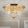 Kristalna stropna svetilka PLAFOND 6xE27/40W/230V pr. 47 cm zlata