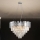 Kristalni lestenec na kablu PLAZA 9xE14/40W/230V, Ø 60 cm, srebrne barve