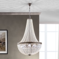 Kristalni lestenec na verigi ARILA 6xE27/60W/230V pr. 60 cm rjava/patina