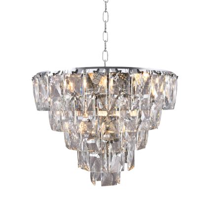 Kristalni lestenec na verigi CHELSEA 6xE14/40W/230V