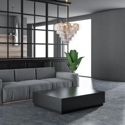 Kristalni lestenec na verigi CHELSEA 6xE14/40W/230V