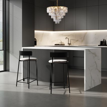 Kristalni lestenec na verigi CHELSEA 6xE14/40W/230V