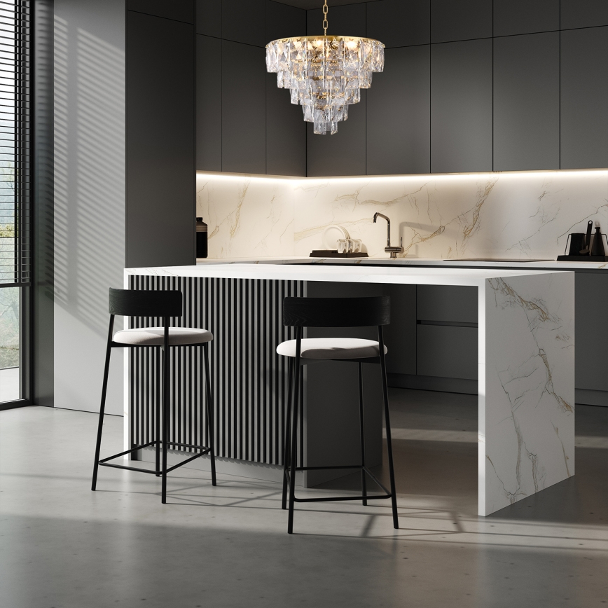 Kristalni lestenec na verigi CHELSEA 6xE14/40W/230V