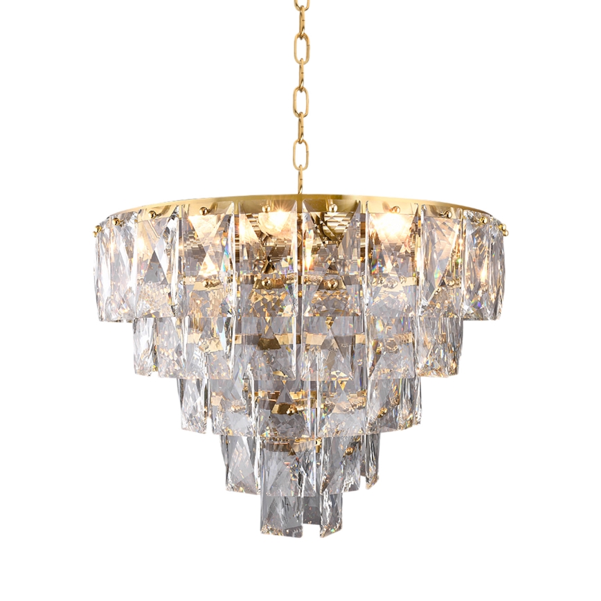 Kristalni lestenec na verigi CHELSEA 6xE14/40W/230V