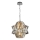 Kristalni lestenec na verigi CROWN 4xE14/40W/230V sijajni krom