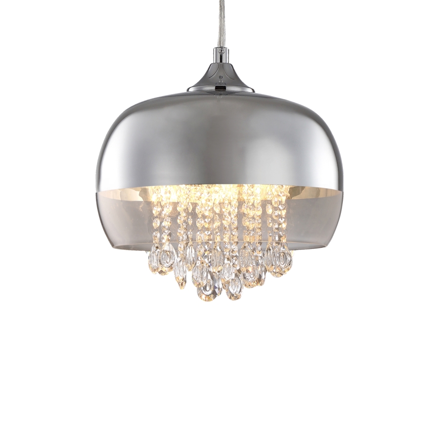 Kristalni lestenec na verigi LUNA 1xE14/40W/230V