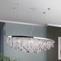 Kristalni lestenec na vrvici CRYSTALRIVER 21xG9/40W/230V sijajni krom