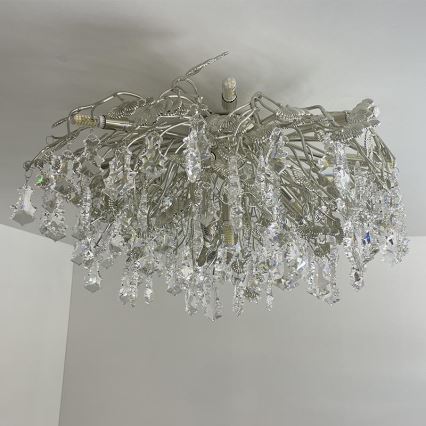 Kristalni nadgradni lestenec 12xG9/40W/230V sijajni krom