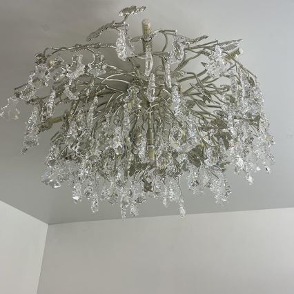 Kristalni nadgradni lestenec 12xG9/40W/230V sijajni krom