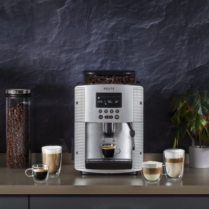 Krups - Avtomatski aparat za kavo ESSENTIAL 1450W/230V srebrna