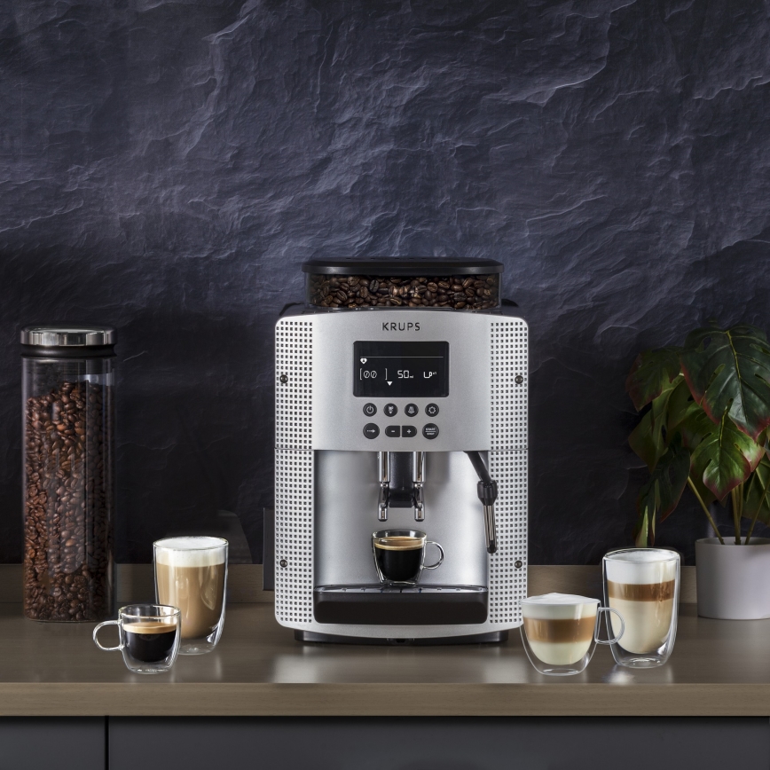 Krups - Avtomatski aparat za kavo ESSENTIAL 1450W/230V srebrna