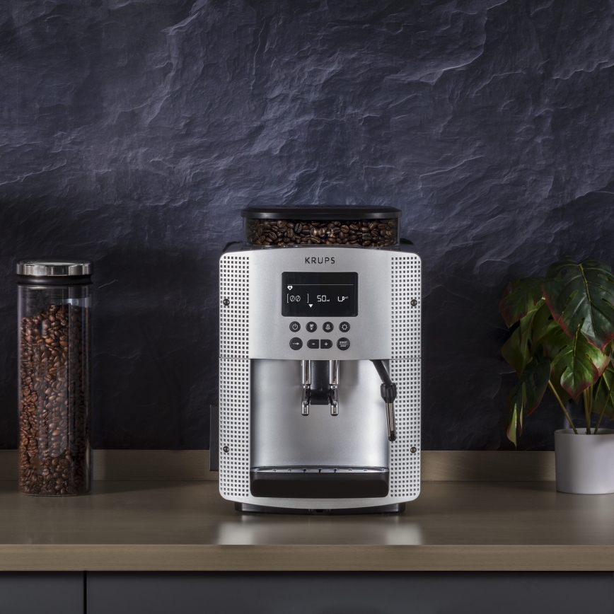 Krups - Avtomatski aparat za kavo ESSENTIAL 1450W/230V srebrna