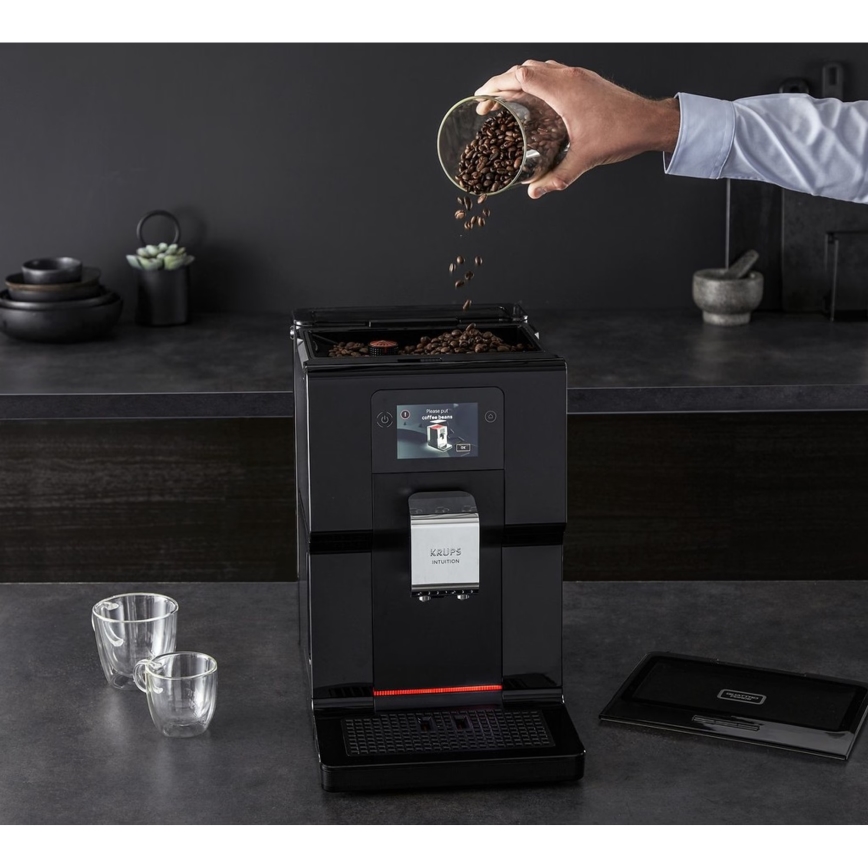 Krups - Avtomatski aparat za kavo z posodo za mleko INTUITION PREFERENCE 1450W/230V črna