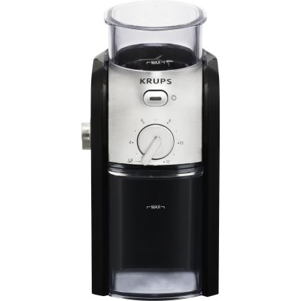 Krups - Električni mlinček za kavna zrna 110W/230V nerjaveče jeklo/črna