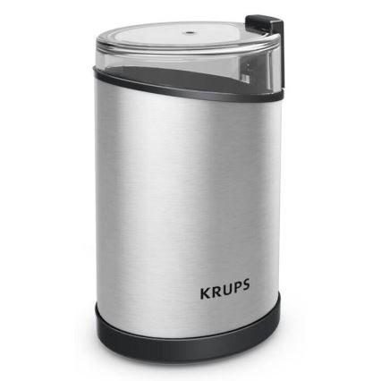 Krups - Električni mlinček za kavna zrna 85g FAST-TOUCH 200W/230V mat krom