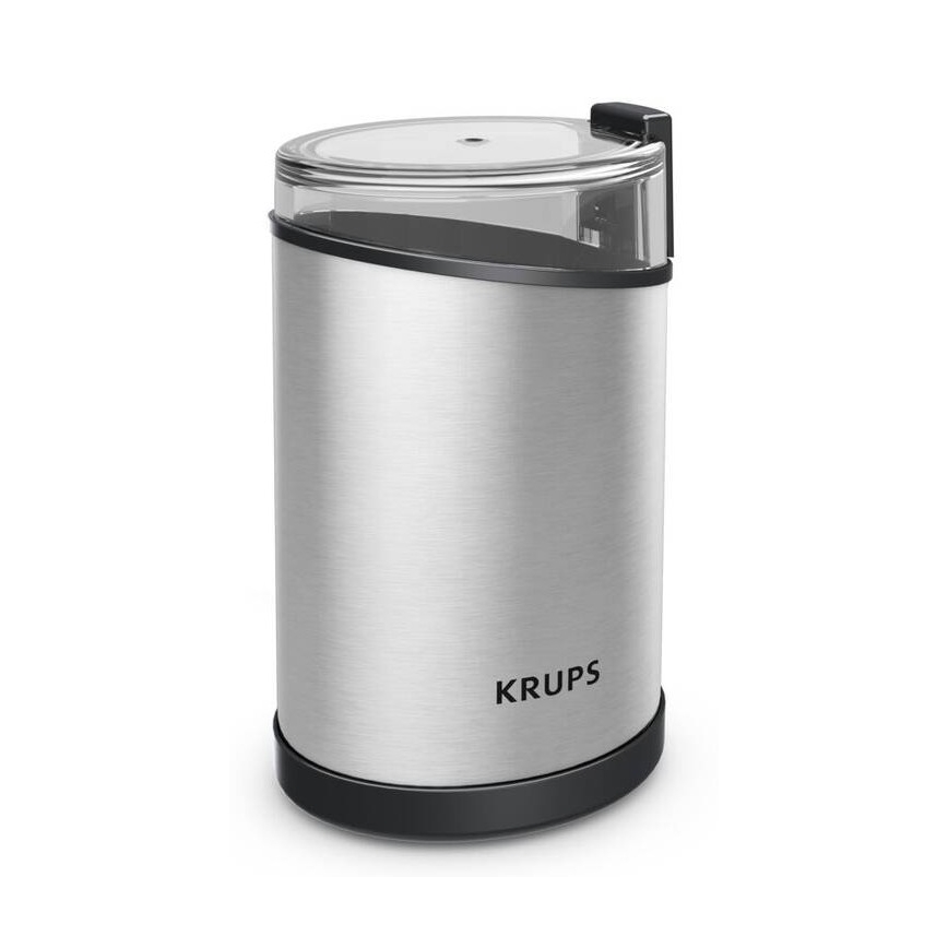 Krups - Električni mlinček za kavna zrna 85g FAST-TOUCH 200W/230V mat krom
