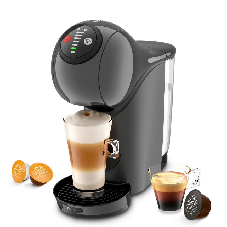 Krups - Kavni aparat na kapsule NESCAFÉ DOLCE GUSTO GENIO S 1500W antracit
