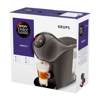Krups - Kavni aparat na kapsule NESCAFÉ DOLCE GUSTO GENIO S 1500W antracit