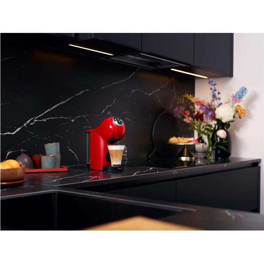 Krups - Kavni aparat na kapsule NESCAFÉ DOLCE GUSTO GENIO S PLUS 1500W rdeča