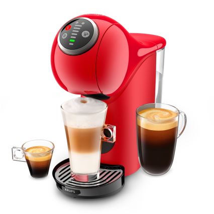 Krups - Kavni aparat na kapsule NESCAFÉ DOLCE GUSTO GENIO S PLUS 1500W rdeča