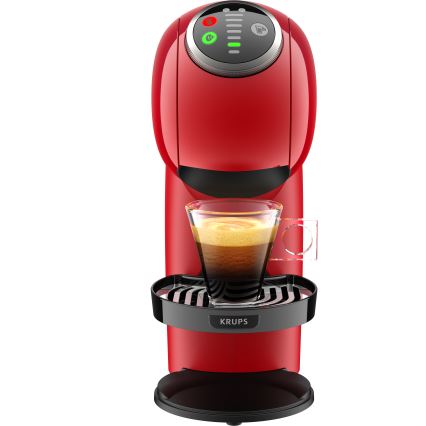 Krups - Kavni aparat na kapsule NESCAFÉ DOLCE GUSTO GENIO S PLUS 1500W rdeča
