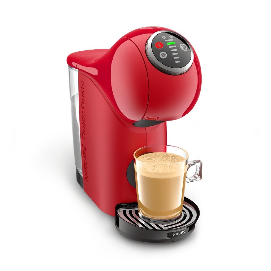 Krups - Kavni aparat na kapsule NESCAFÉ DOLCE GUSTO GENIO S PLUS 1500W rdeča