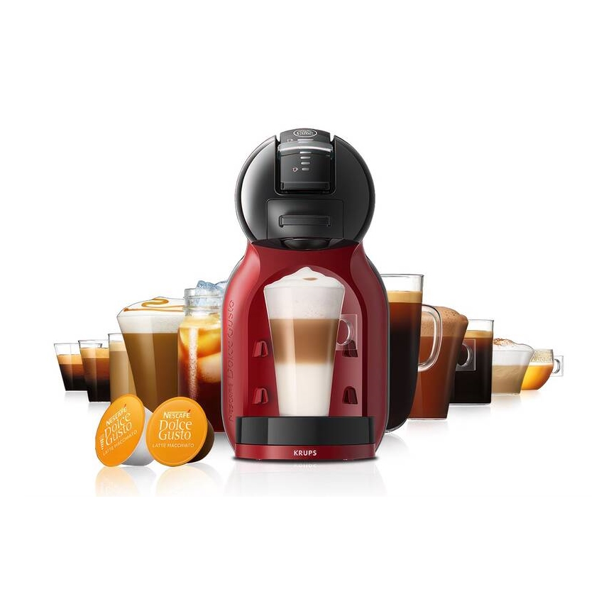 Krups - Kavni aparat na kapsule NESCAFÉ DOLCE GUSTO MINI ME 1500W/230V rdeča/črna