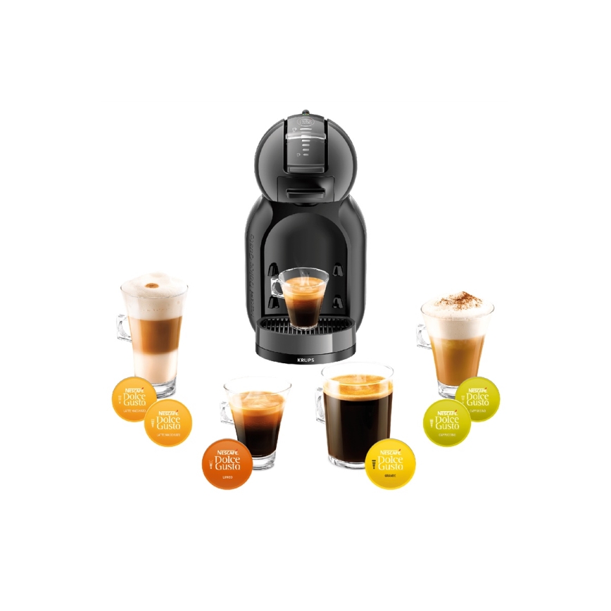 Krups - Kavni aparat na kapsule NESCAFÉ DOLCE GUSTO MINI ME 1500W antracit