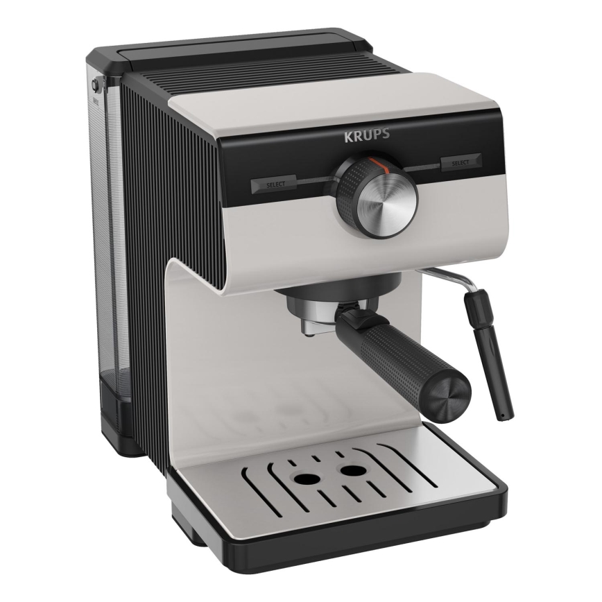 Krups - Ročni kavni aparat za dve skodelici AUTHENTIC 1450W/230V siva