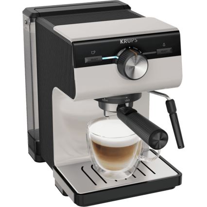 Krups - Ročni kavni aparat za dve skodelici AUTHENTIC 1450W/230V siva