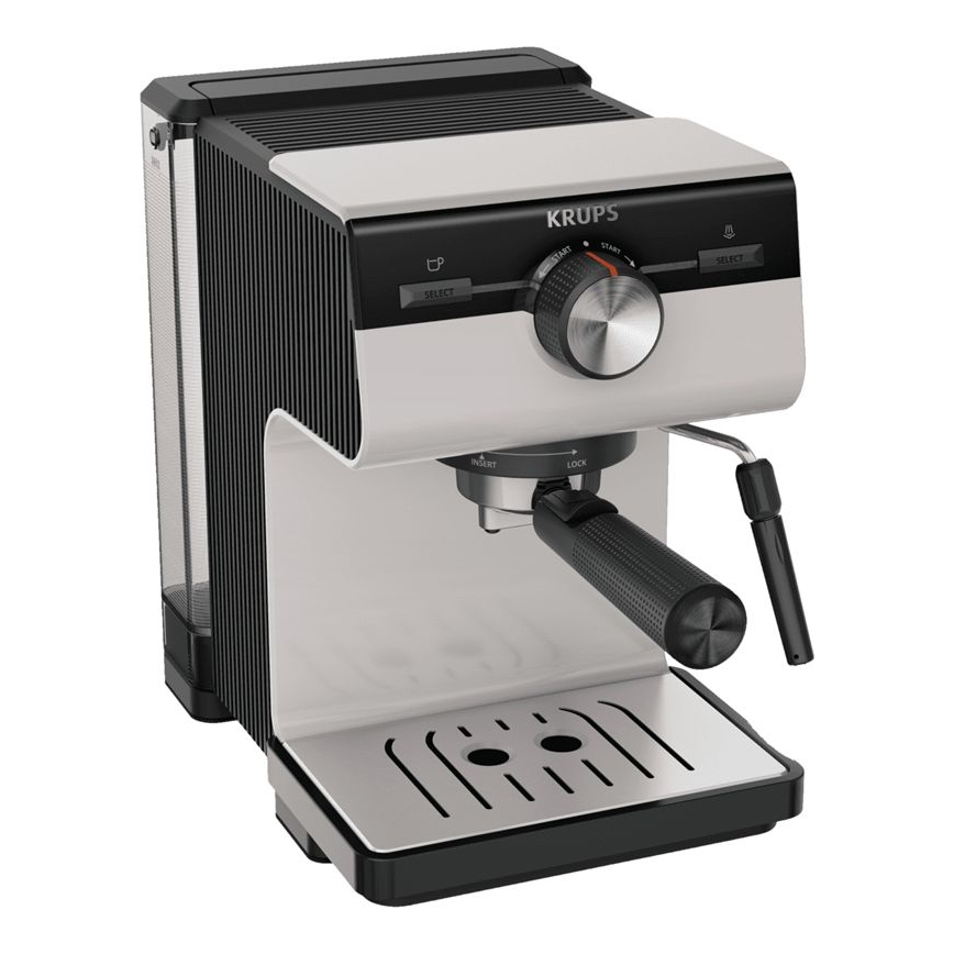 Krups - Ročni kavni aparat za dve skodelici AUTHENTIC 1450W/230V siva
