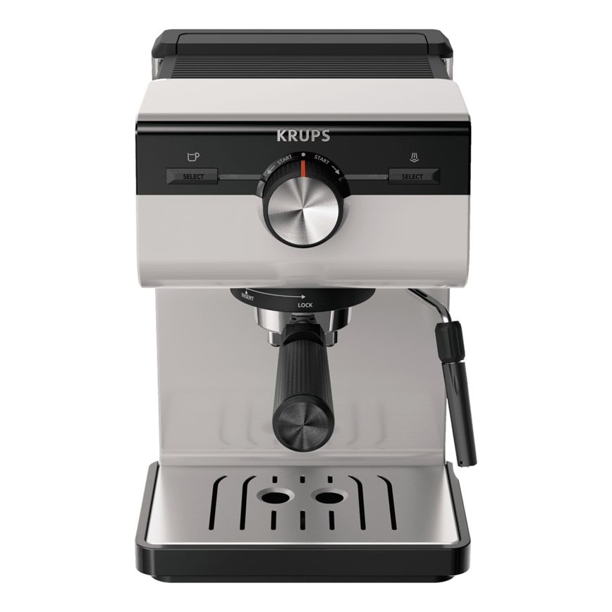 Krups - Ročni kavni aparat za dve skodelici AUTHENTIC 1450W/230V siva