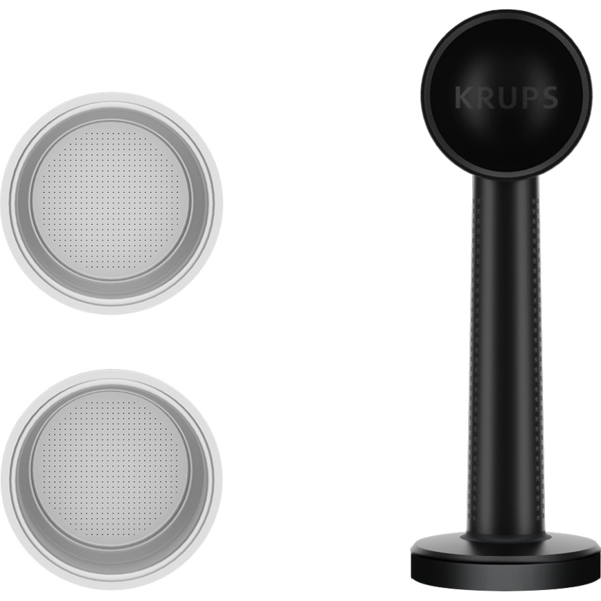 Krups - Ročni kavni aparat za dve skodelici AUTHENTIC 1450W/230V siva