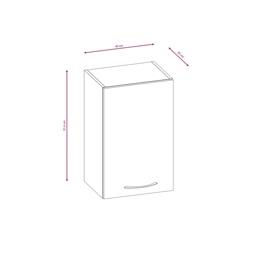 Kuhinjska garnitura VALERIA 240 cm, hrast sonoma/rjava