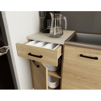 Kuhinjski blok PATRICIA 180 cm hrast