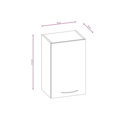Kuhinjski blok VALERIA 180 cm, hrast sonoma/rjava