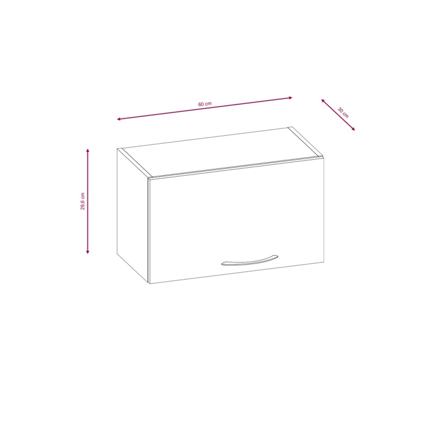 Kuhinjski element VALERIA 180 cm, rjave barve/sonoma hrast