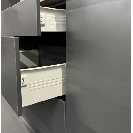 Kuhinjski sestav ELISE 240 cm grafit