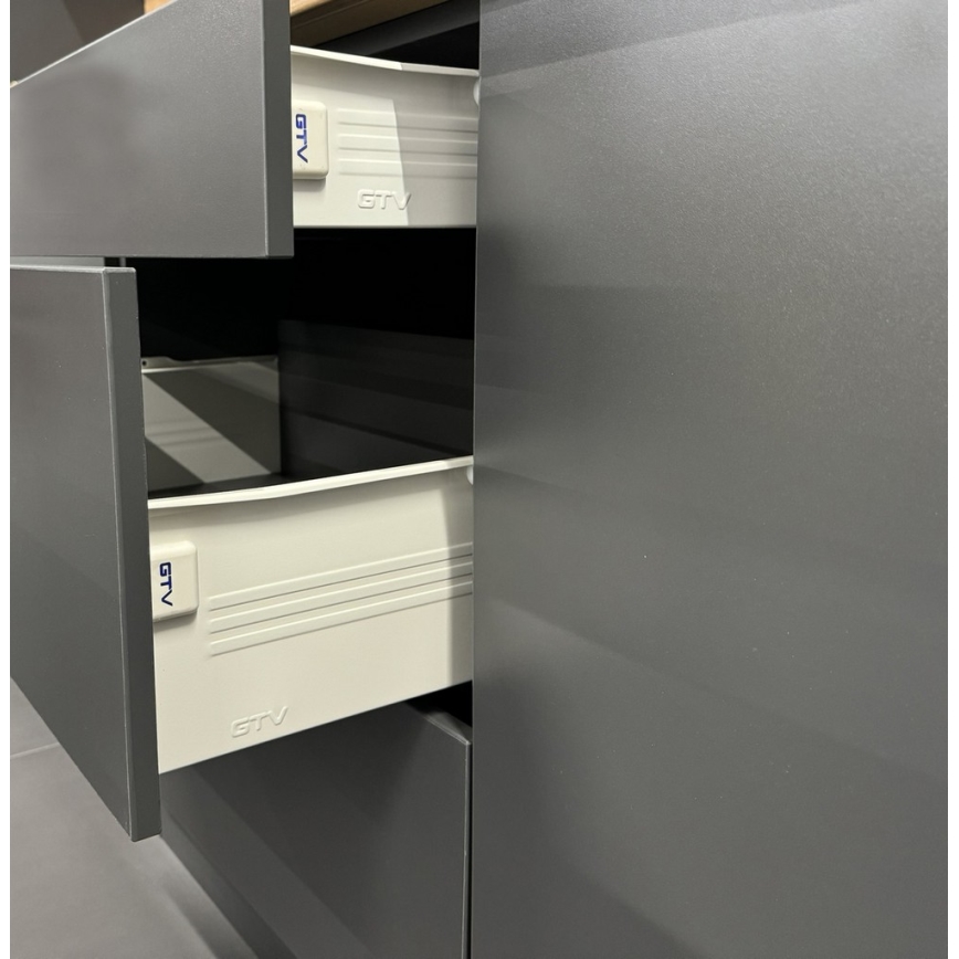 Kuhinjski sestav ELISE 240 cm grafit