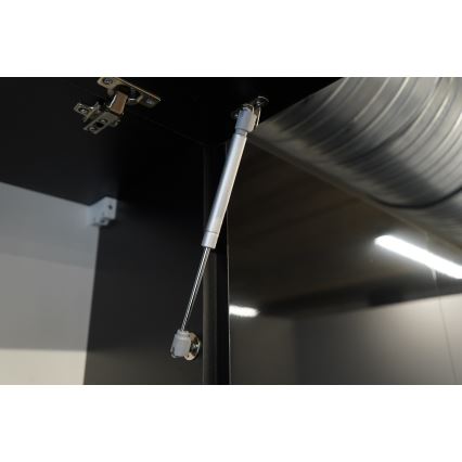 Kuhinjski sestav MARINA 180 cm hrast craft/sijajna črna