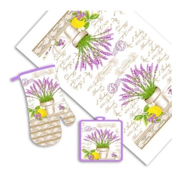Kuhinjski set LAVENDER 3 kom.