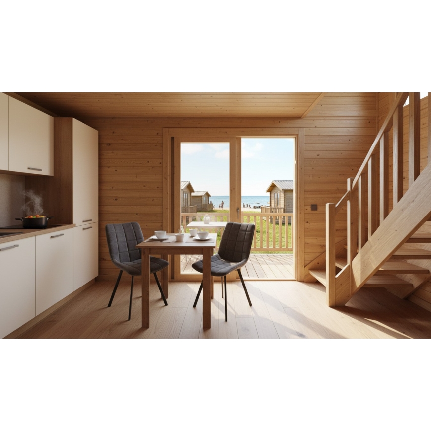 Kvadratna jedilna miza LEVI hrast