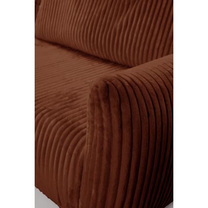 L-shaped univerzalna folding kotna lounge suite s prostorom za shranjevanje FRIDA rjava