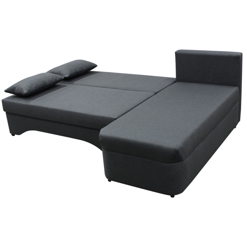L-shaped upholstered univerzalna folding kotna lounge suite ALMEIDA antracit