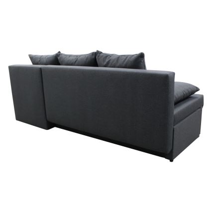 L-shaped upholstered univerzalna folding kotna lounge suite ALMEIDA antracit