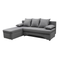 L-shaped upholstered univerzalna folding kotna lounge suite ALMEIDA siva