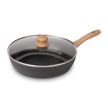 Lamart - Ponev s pokrovom 28 cm črna/rjava