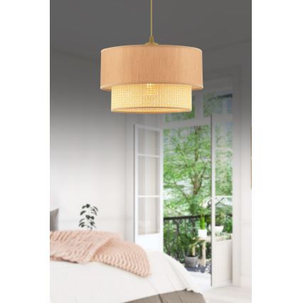 Lampa ECHO 1xE27/60W/230V bežova