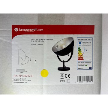 Lampenwelt - LED RGBW Zatemnitvena namizna svetilka MURIEL 1xE27/10W/230V Wi-Fi