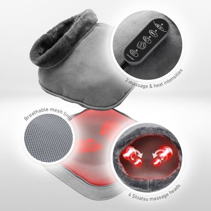 Lanaform - Električni masažni aparat za stopala 2 v 1 SHIATSU 30W/230V